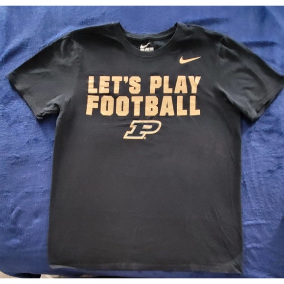 Purdue Boilermakers Nike Men's Medium T-Shirt Black NCAA BIG10 - Picture 1 of 7